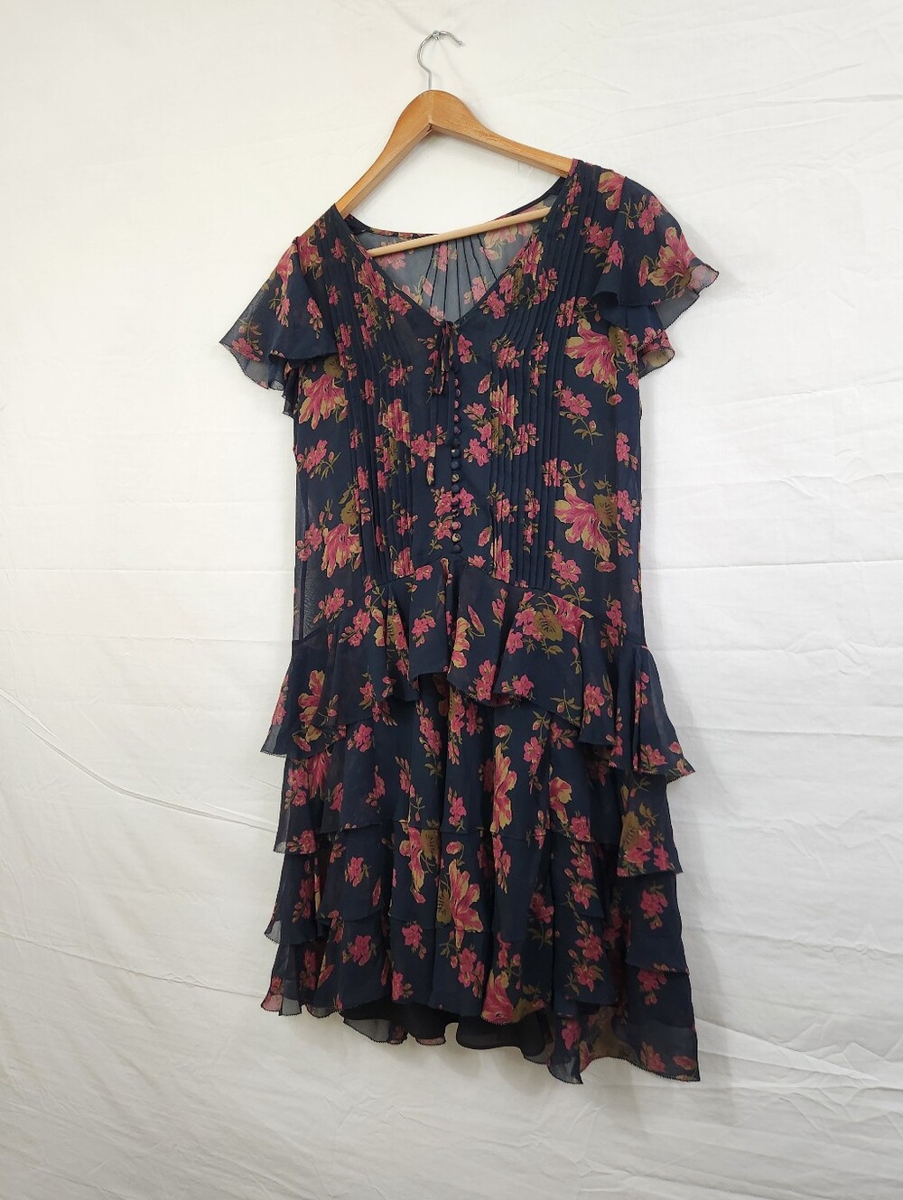 Polo Ralph Lauren Silk Floral Ruffle Dress